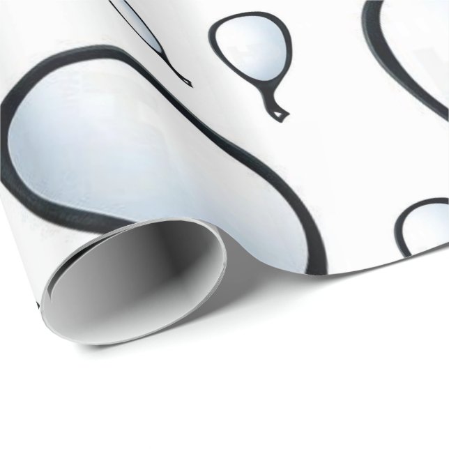 Papel De Presente Barber de Stylist de Espelhamento de Mão de Papel  (Ponta do rolo)