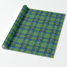 Papel De Presente Barclay Scottish Clan Tartan & Crest