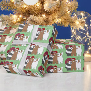 Papel De Presente Bare Bears - Saudações de Época