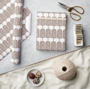 Papel De Presente Bares de Sorvete Eclair de Chocolate