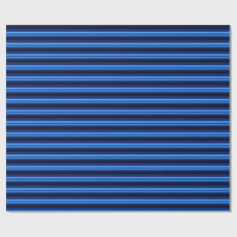 Papel De Presente Bares horizontais de metal azul