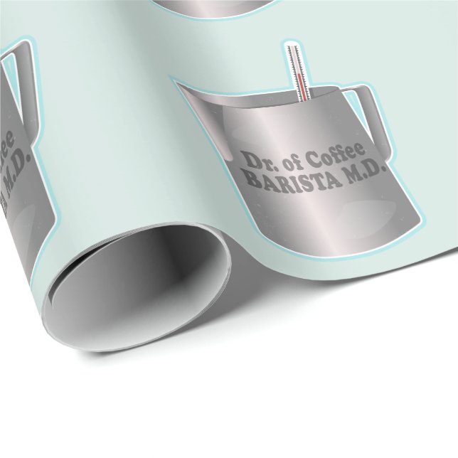 Papel De Presente Barista fazer de café (Ponta do rolo)