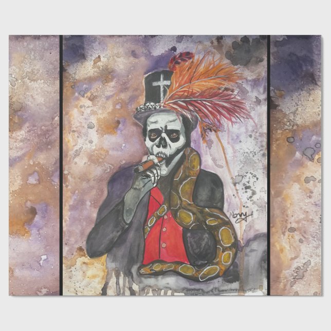 Papel De Presente Baron Samedi Wrapping Paper (Aberto)