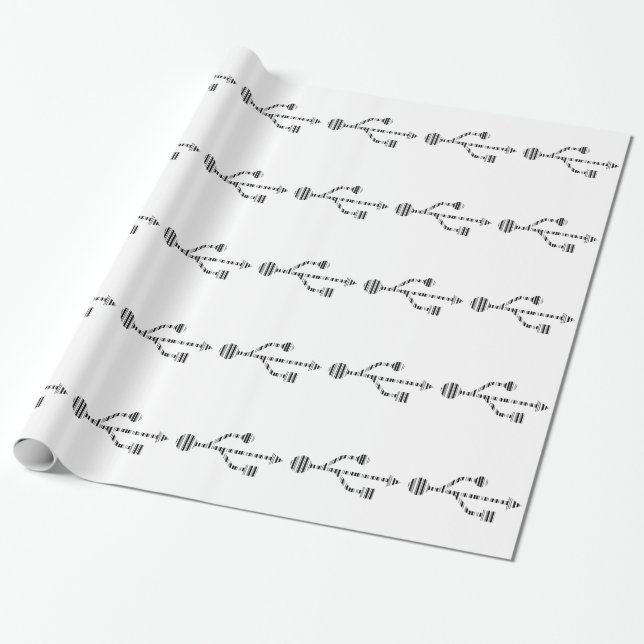 Papel De Presente BARRA DE LOGO USB CÓDIGO DE BARRAS Padrão de códig (Desenrolado)