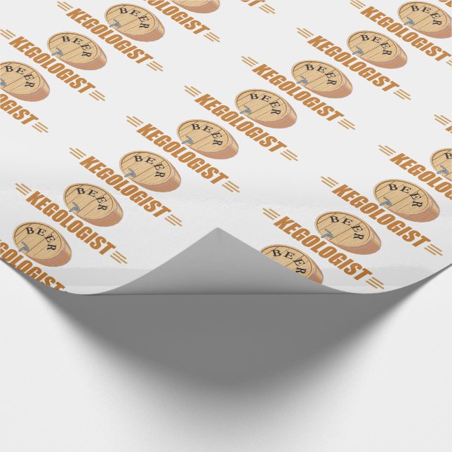 Papel De Presente Barril de Cerveja Humorístico (Ponta)