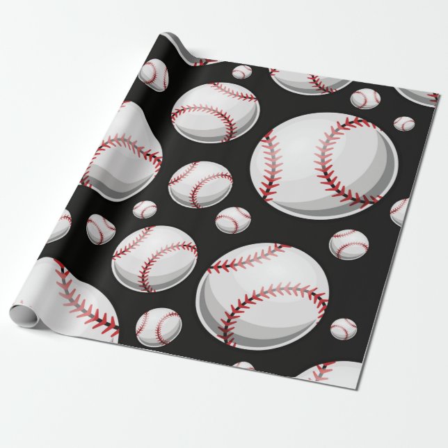 Papel De Presente Baseball (Desenrolado)