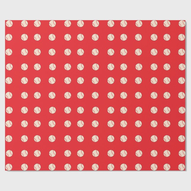 Papel De Presente Basebol (Aberto)