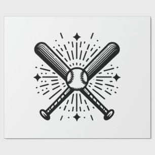 Papel De Presente basebol clássico