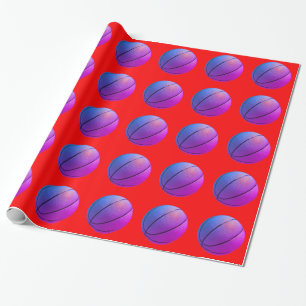 Papel De Presente Basquete Pop Art