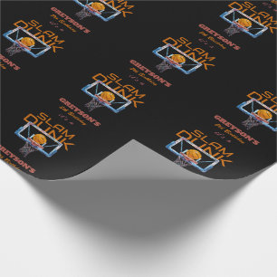 Papel De Presente Basquetebol de Enterrada Qualquer Idade Aniversári