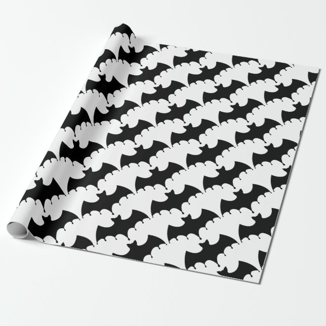 Papel De Presente Bastão preto (Desenrolado)