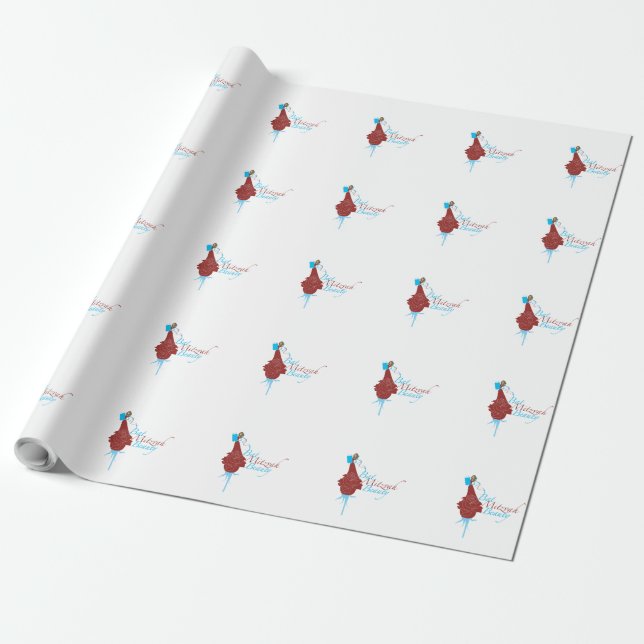 Papel De Presente Bat Mitzvah Wrapping paper (Desenrolado)