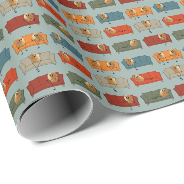 Papel De Presente Batata de sofá (Ponta do rolo)