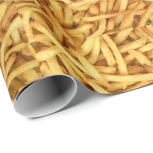 Papel De Presente batatas fritas ouros