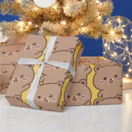 Papel De Presente "Bato Bato" Honey Bear