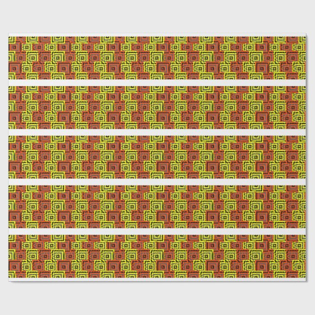 Papel De Presente Bauhaus Geometric Pattern Design  (Aberto)