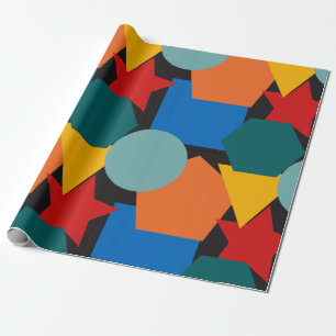Papel De Presente Bauhaus Shapes