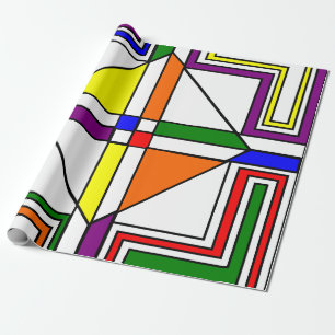 Papel De Presente Bauhaus StainGlass