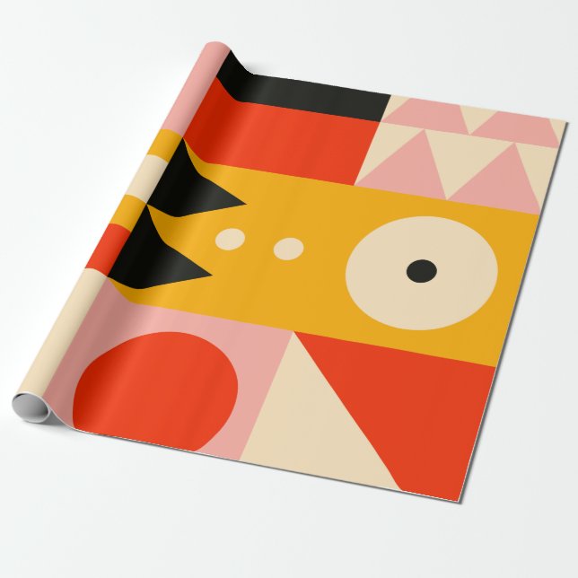 Papel De Presente Bauhaus Wrap (Desenrolado)