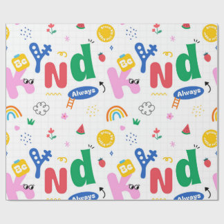 Papel De Presente Be Kind Always