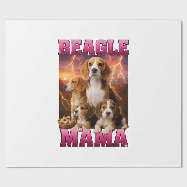 Papel De Presente Beagle  (Aberto)