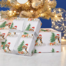 Beagle Cute Dog Papais noeis Festivos Natal