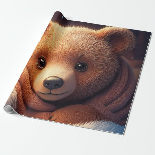 Papel De Presente Bear Urso Naufrágio