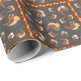 Papel De Presente Bearding Birding Bearded Bird Bonanza