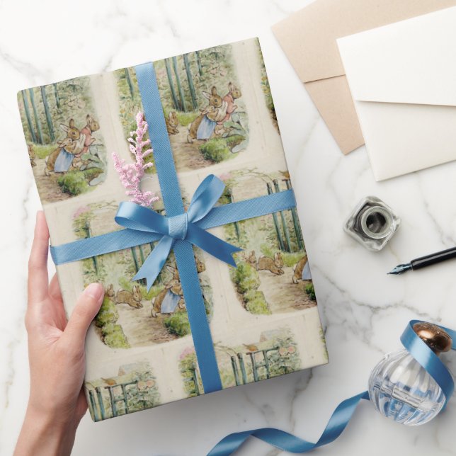 Papel De Presente Beatrix Potter Cute Bunny (Presentear)