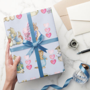 Papel De Presente Beatrix Potter Cute Peter o Coelho e Amigos