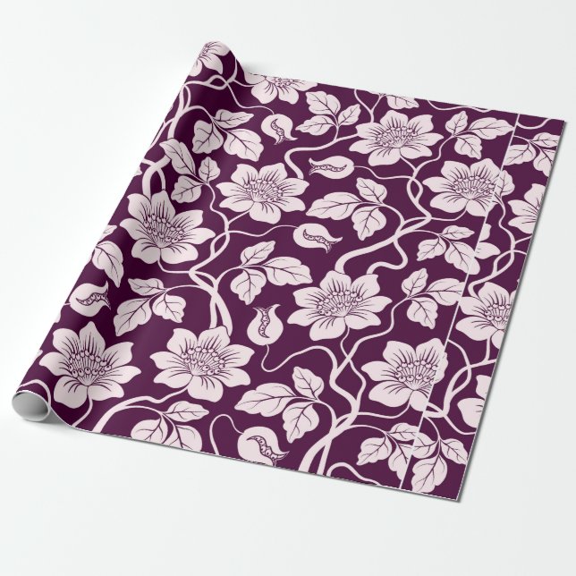 Papel De Presente Beautiful Floral Background (Desenrolado)