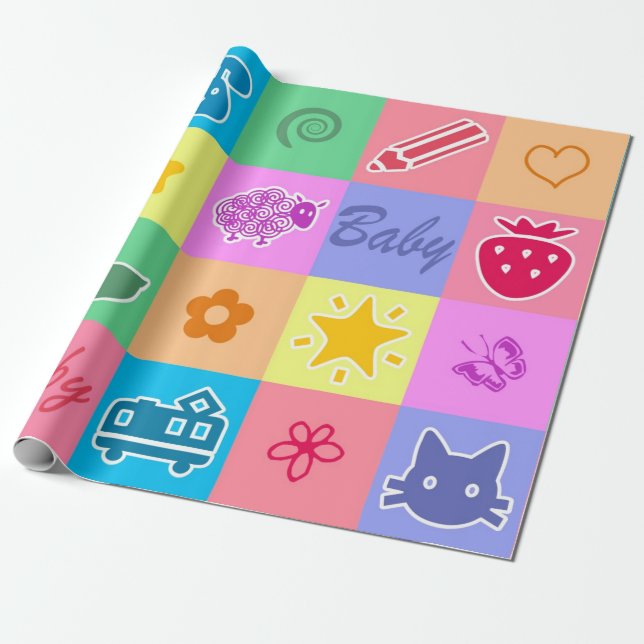 Papel De Presente Bebê (Desenrolado)