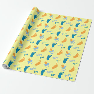 Papel De Presente Bebé - chá de fraldas