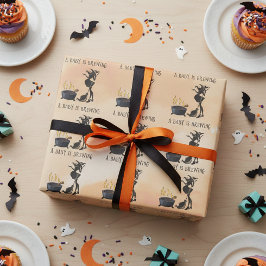 Papel De Presente Bebê de Halloween Está Preparando um Chuveiro de B