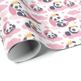 Papel De Presente bebê docinho Princesa Panda