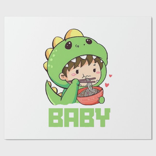 Papel De Presente bebê godzilla (Aberto)