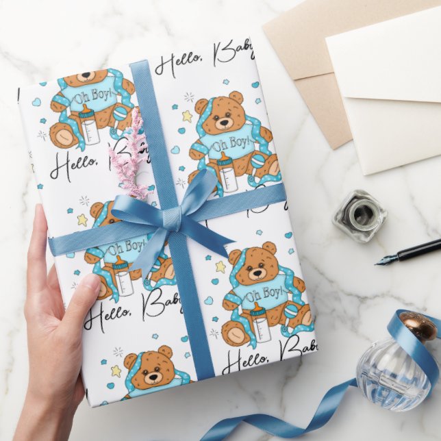 Papel De Presente Bebê novo ou Chá de fraldas (Presentear)