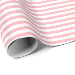 Papel De Presente Bebê rosa | Papel de enrolamento em tiras brancas<br><div class="desc">Este clássico papel de embrulho de presente de stripe é perfeito para suas necessidades de presentes! Envie um presente de aniversário, presente de chá de fraldas, presente de chá de panela, presente de casamento ou presente para qualquer outra ocasião especial. É também uma escolha maravilhosa para empacotar artesanatos de papel:...</div>