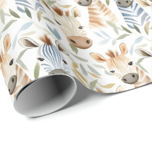 Papel De Presente Bebê zebras