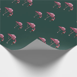 Papel De Presente Bebedor de Vinho Flamingo Rosa Engraçado