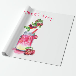 Papel De Presente Bebida Legal com suco doce fresco - Festa de Verã
