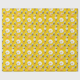 Papel De Presente Bee Happy Wraping paper