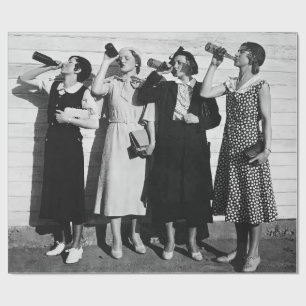 Papel De Presente Beer Drinkers Vintage Fotografia de 1930
