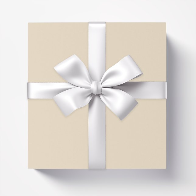 Papel De Presente bege claro creme de cor sólida (Criador carregado)