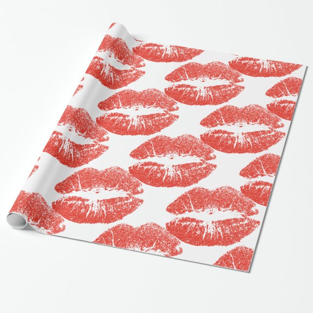 Papel De Presente Beijar lábios Vermelhos Thunder_Cove (Desenrolado)