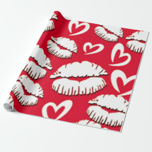 Papel De Presente Beijo