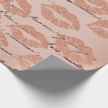 Beijo Lábios Makeup Blush Espessura Letra Dourada