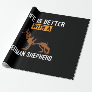 Papel De Presente Bekeeper Art Com Um German shepherd
