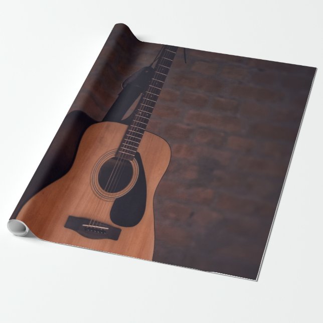 Papel De Presente Bela Violão (Desenrolado)