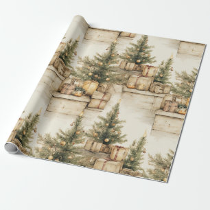 Papel De Presente Belas Natais vintages